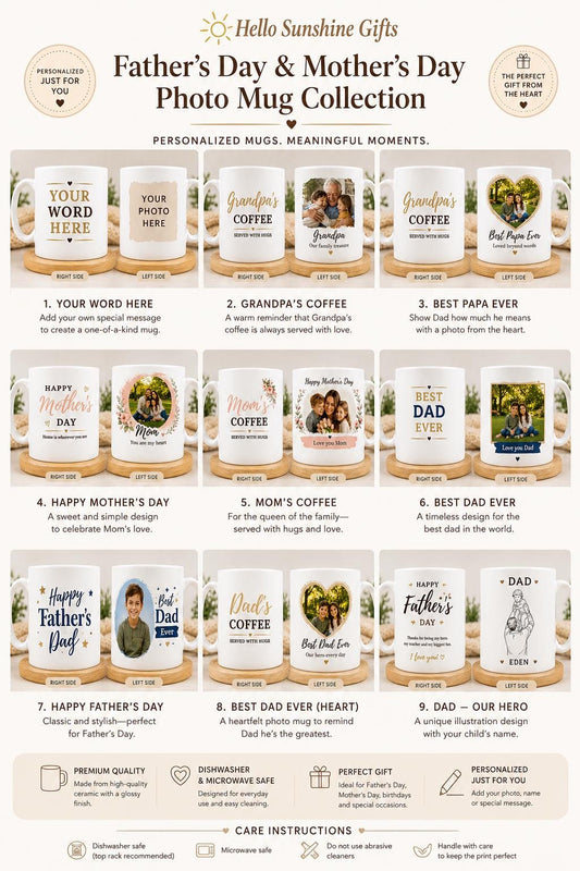 Personalized photo mug