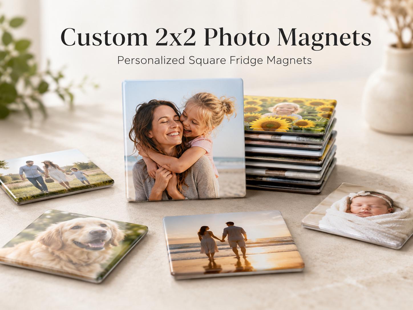Custom 2x2 photo magnets