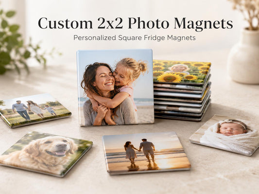 Custom 2x2 photo magnets