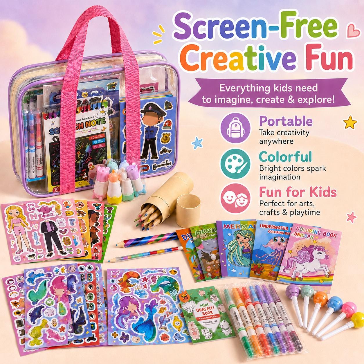Scratch note booklet and mini graffiti book