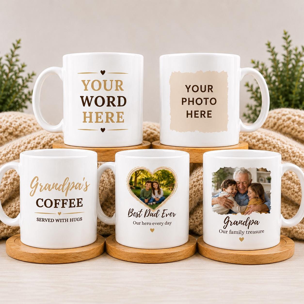 Personalized photo mug
