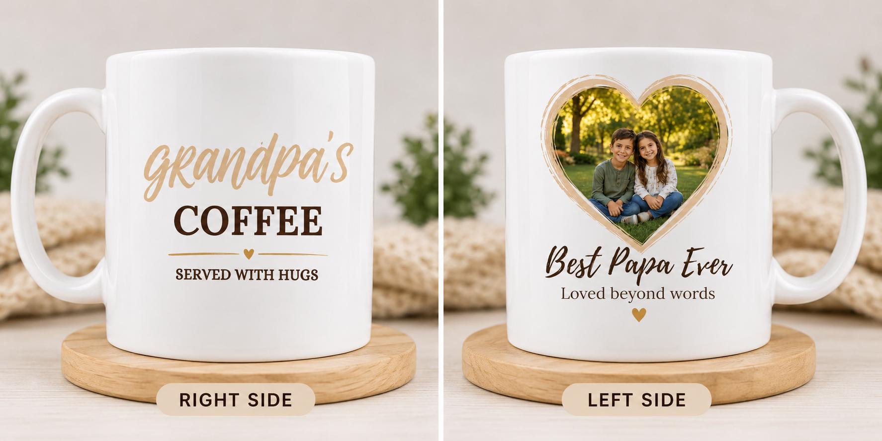 Personalized photo mug