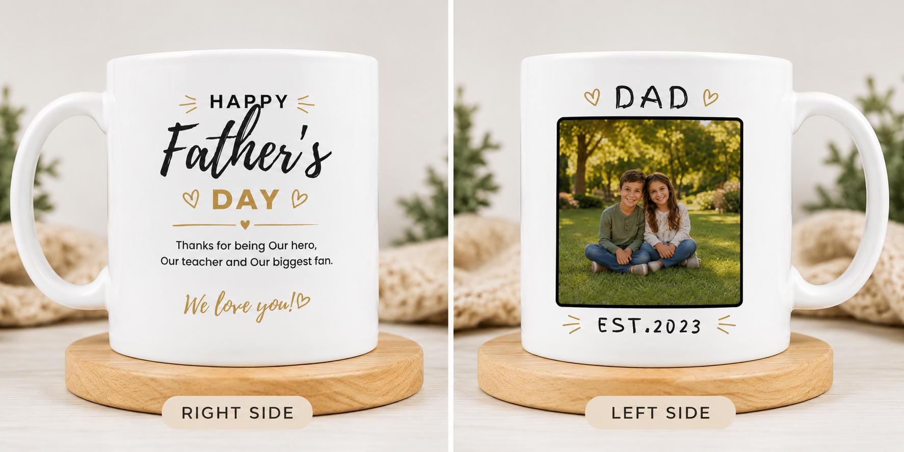 Personalized photo mug
