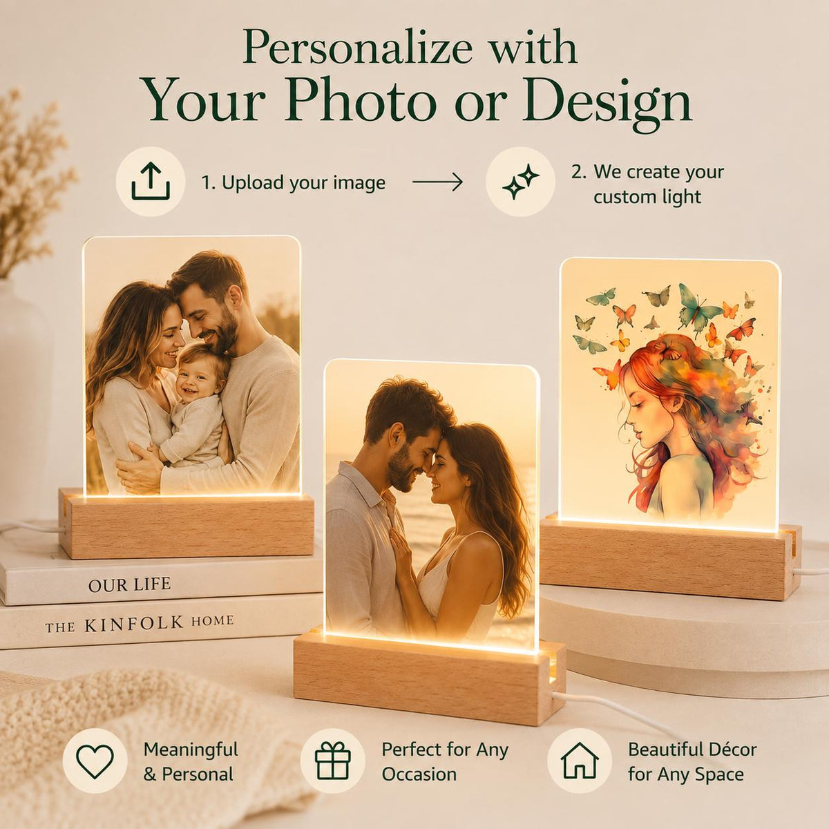 Personalized photo night light