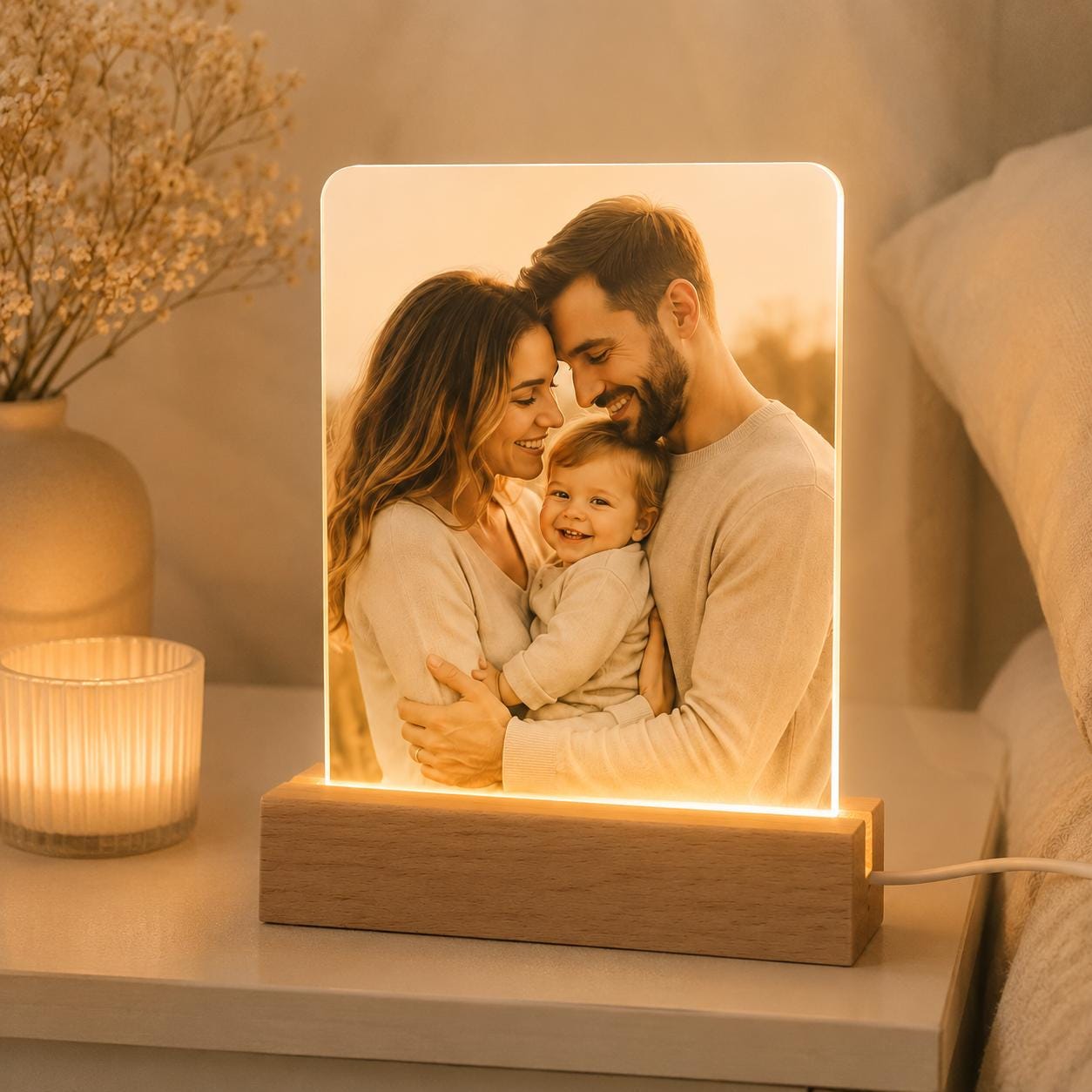 Personalized photo night light