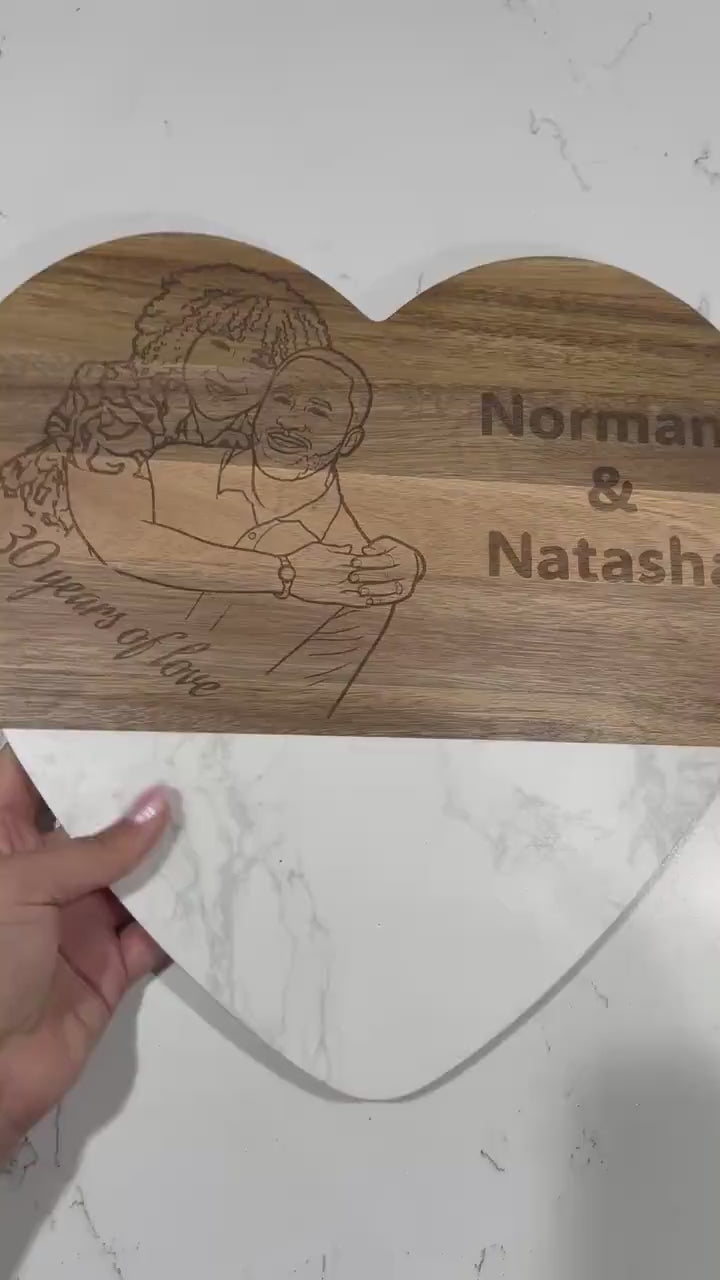 Personalized charcuterie board video