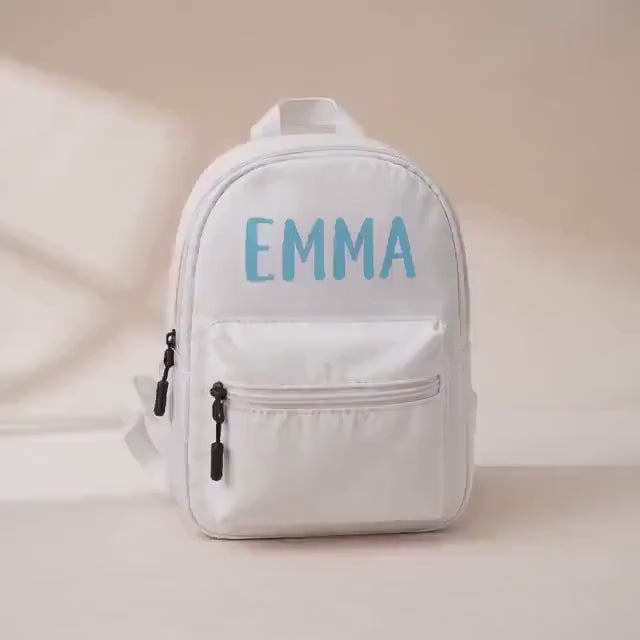 Personalized kids activity backpack video