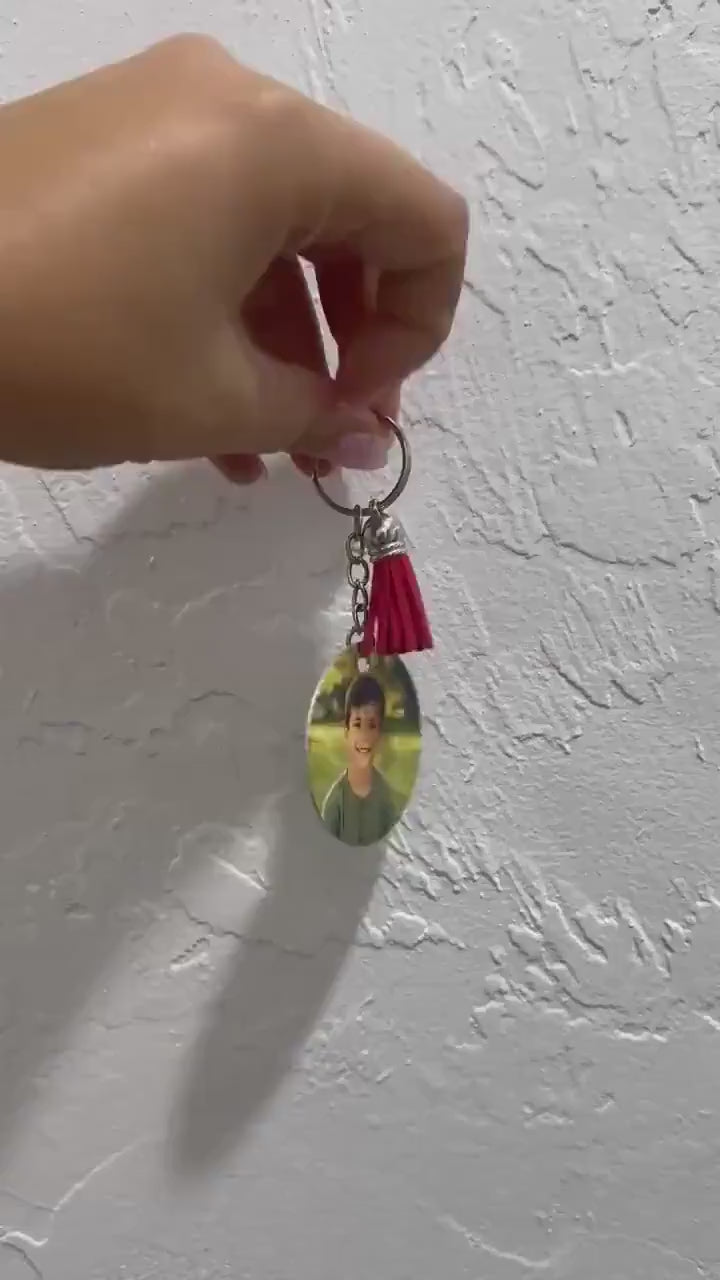 Personalized photo keychain video